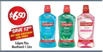 Chemist Outlet Colgate Plax Mouthwash 1 Litre offer