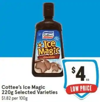 IGA Cottee's Ice Magic 220g offer