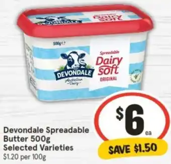 IGA Devondale Spreadable Butter 500g offer