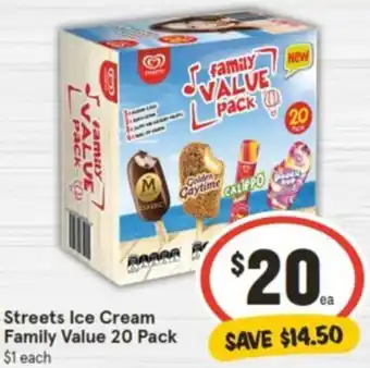 IGA Streets Ice Cream Family Value 20 Pack offer