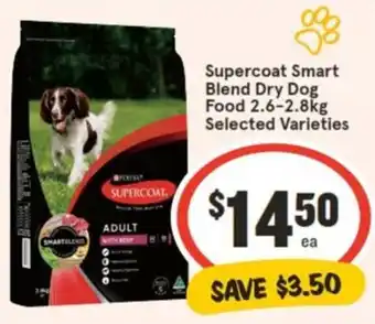 IGA Supercoat Smart Blend Dry Dog Food 2.6-2.8kg offer