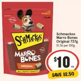 IGA Schmackos Marro Bones Original 737g offer