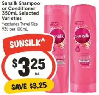 IGA Sunsilk Shampoo or Conditioner 350mL offer