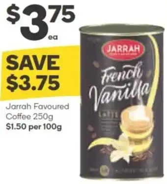 Woolworths Jarrah Favoured Coffee 250g offer