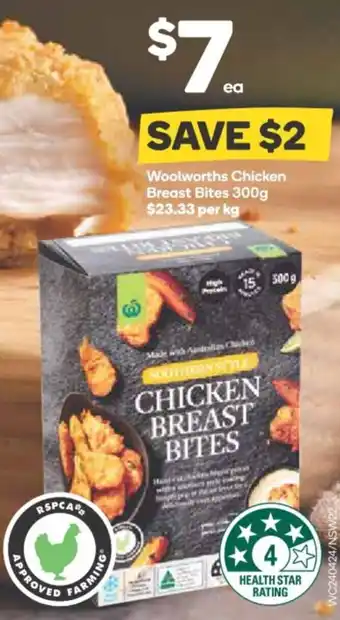 Woolworths Woolworths Chicken Breast Bites 300g offer