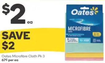 Woolworths Oates Microfibre Cloth Pk 3 offer