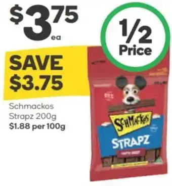 Woolworths Schmackos Strapz 200g offer