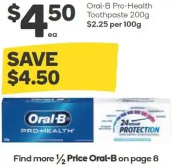 Woolworths Oral-B Pro-Health Toothpaste 200g offer