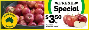 Woolworths Australian Royal Gala Apples per kg offer