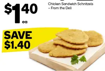 Woolworths Chicken Sandwich Schnitzels offer