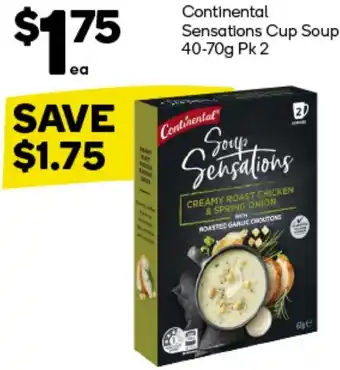 Woolworths Continental Sensations Cup Soup 40-70g Pk 2 offer