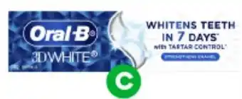 Woolworths Oral-B 3D White Toothpaste 110g offer