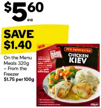 Woolworths On the Menu Meals 320g offer