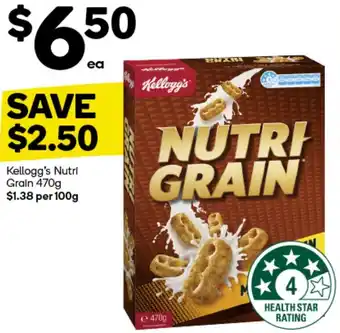 Woolworths Kellogg's Nutri Grain 470g offer