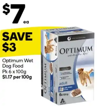 Woolworths Optimum Wet Dog Food Pk 6 x 100g offer