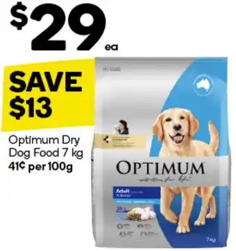 Woolworths Optimum Dry Dog Food 7 kg offer