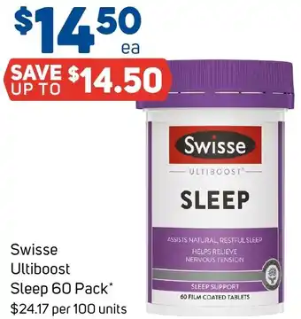 Foodland Swisse Ultiboost Sleep 60 Pack offer