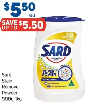 Foodland Sard Stain Remover Powder 900g-1kg offer