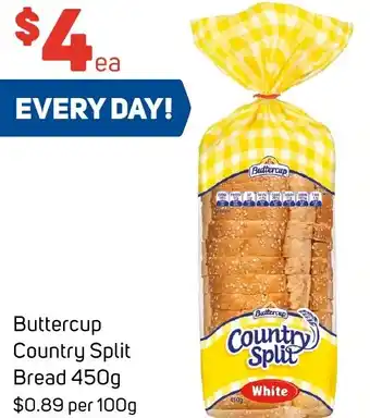 Foodland Buttercup Country Split Bread 450g offer