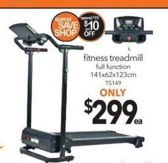 Cheap as Chips Fitness Treadmill Full Function 141x62x123cm offer