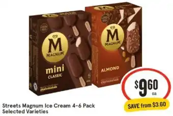 IGA Streets Magnum Ice Cream 4-6 Pack offer