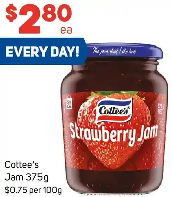 Foodland Cottee's Jam 375g offer