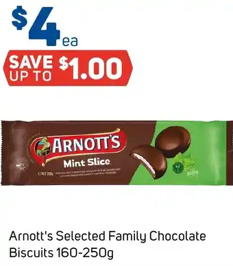 Foodland Arnott's Selected Family Chocolate Biscuits 160-250g offer