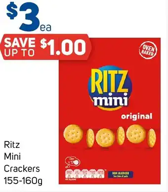 Foodland Ritz Mini Crackers 155-160g offer