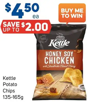 Foodland Kettle Potato Chips 135-165g offer