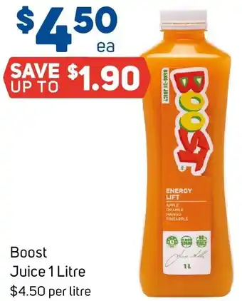 Foodland Boost Juice 1 Litre offer