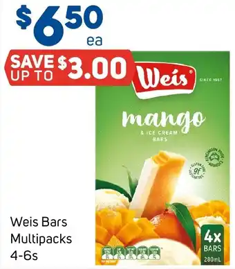 Foodland Weis Bars Multipacks 4-6s offer