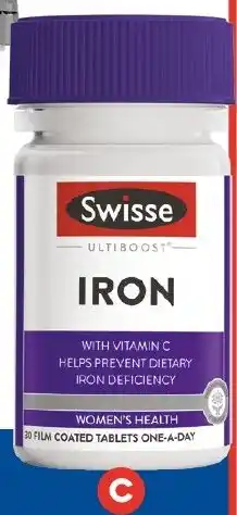 Foodland Swisse Ultiboost Iron Tablets 30 Pack offer