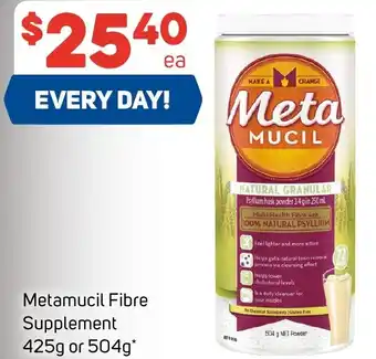 Metamucil Fibre Supplement 425g or 504g offer at Foodland