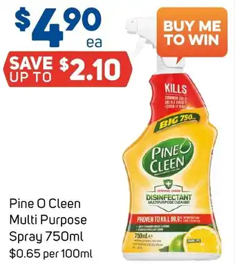 Foodland Pine O Cleen Multi Purpose Spray 750ml offer