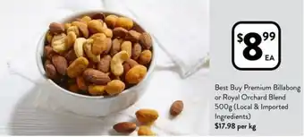 Foodworks Best Buy Premium Billabong or Royal Orchard Blend 500g offer