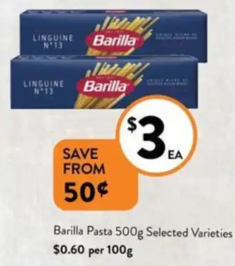 Foodworks Barilla Pasta 500g offer