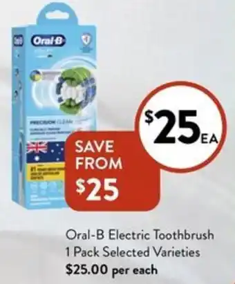 Foodworks Oral-B Electric Toothbrush 1 Pack offer