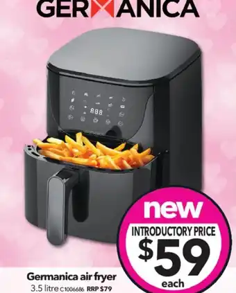 Cheap as Chips Germanica air fryer 3.5 litre offer