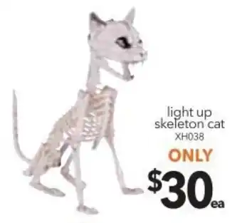 Cheap as Chips Light Up Skeleton Cat offer