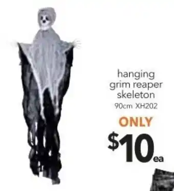 Hanging Grim Reaper Skeleton 90cm