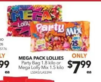 Cheap as Chips Mega Pack Lollies offer