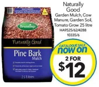 Naturally Good Garden Mulch, Cow Manure, Garden Soil, Tomato Grow 25 litre