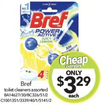 Cheap as Chips Bref toilet cleaners assorted offer