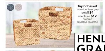 Cheap as Chips Taylor Basket - Small offer
