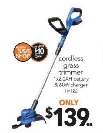 Cheap as Chips Cordless Grass Trimmer offer