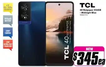 The Good Guys TCL 40 Nxtpaper 256GB - Midnight Blue offer