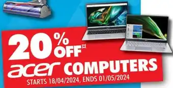 The Good Guys acer COMPUTERS offer