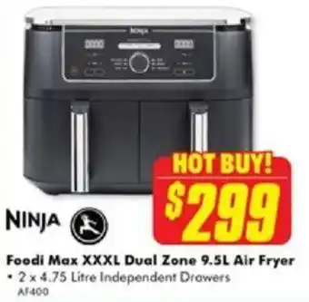 The Good Guys NINJA Foodi Max XXXL Dual Zone 9.5L Air Fryer offer