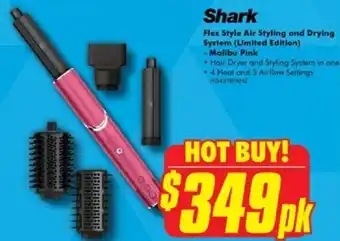 The Good Guys Shark Flex Style Air Styling and Drying System (Limited Edition) - Malibu Pink offer