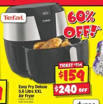 JB Hi-Fi Easy Fry Deluxe 5.6 Litre XXL Air Fryer offer